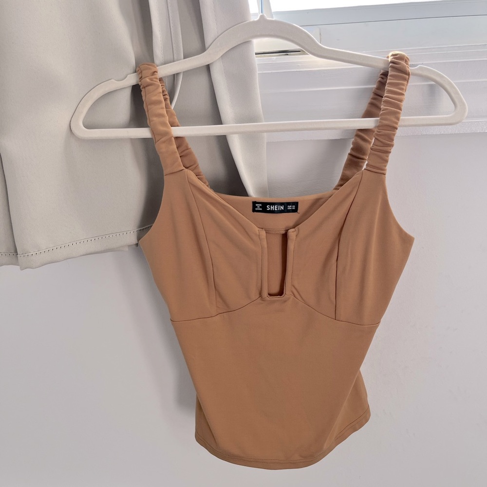 Never worn shein tan camisole